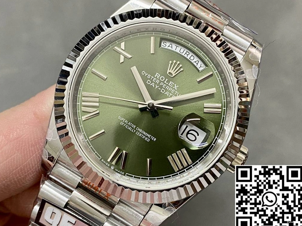 Tungsten Steel Day Green Dial v5 Factory QF M228239-0033 Date Rolex 0725